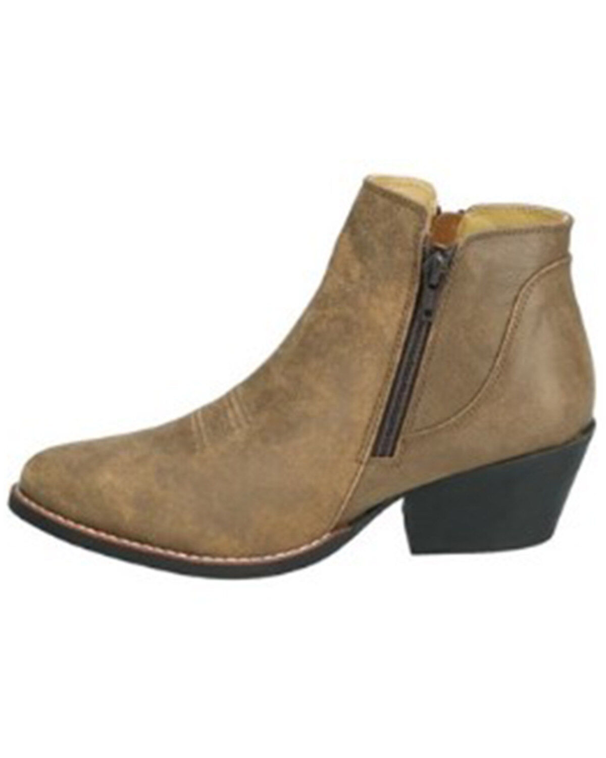 Smoky Mountain Women's Emily Distressed Western Booties - Round Toe