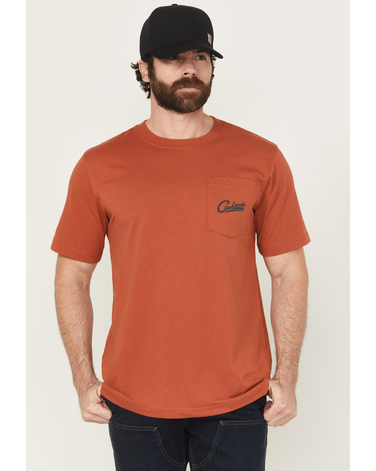 Carhartt Men's Camp Relaxed Fit Lightweight Short Sleeve Pocket T-Shirt