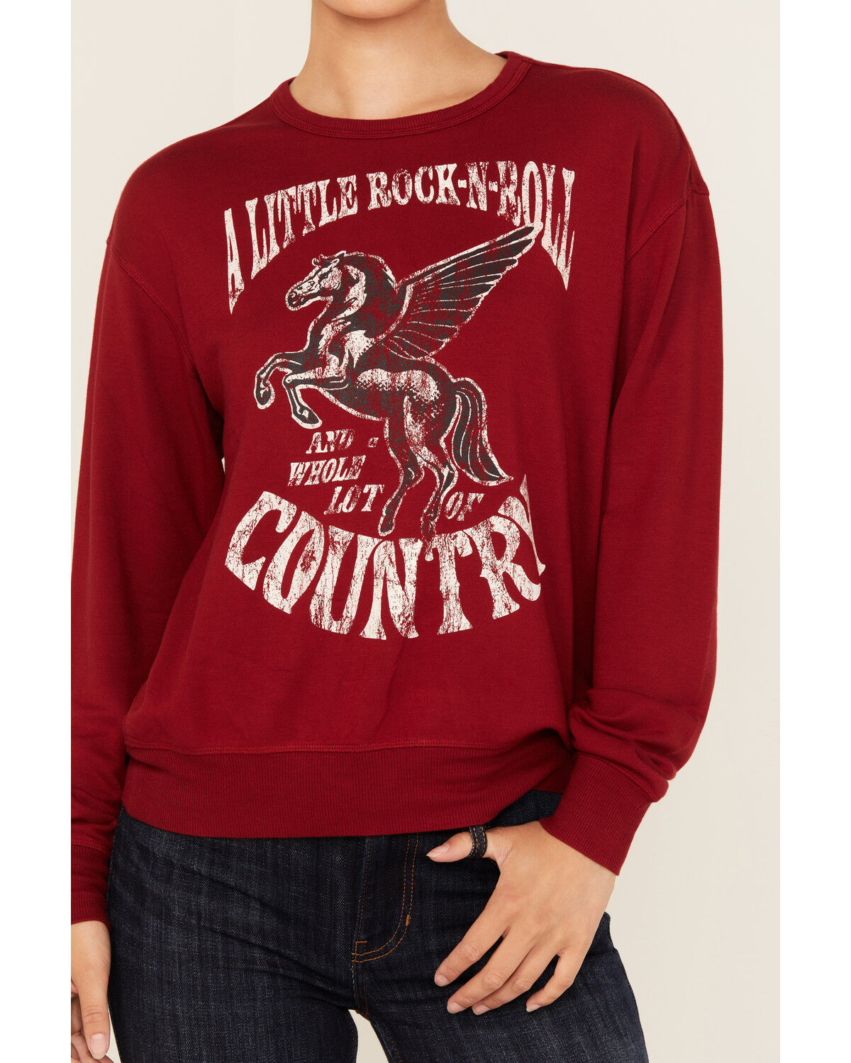 Idyllwind Women's Little Rock Lot of Country Pullover Sweatshirt