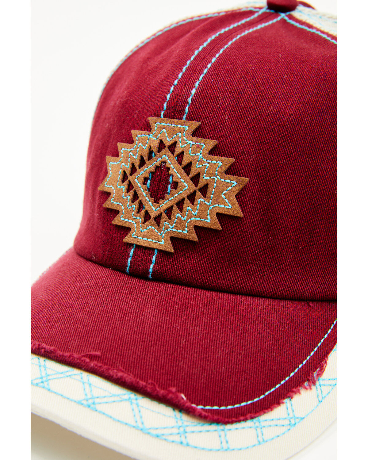 Trenditions Women's Catchfly Laser Cut Aztec Patch Baseball Cap