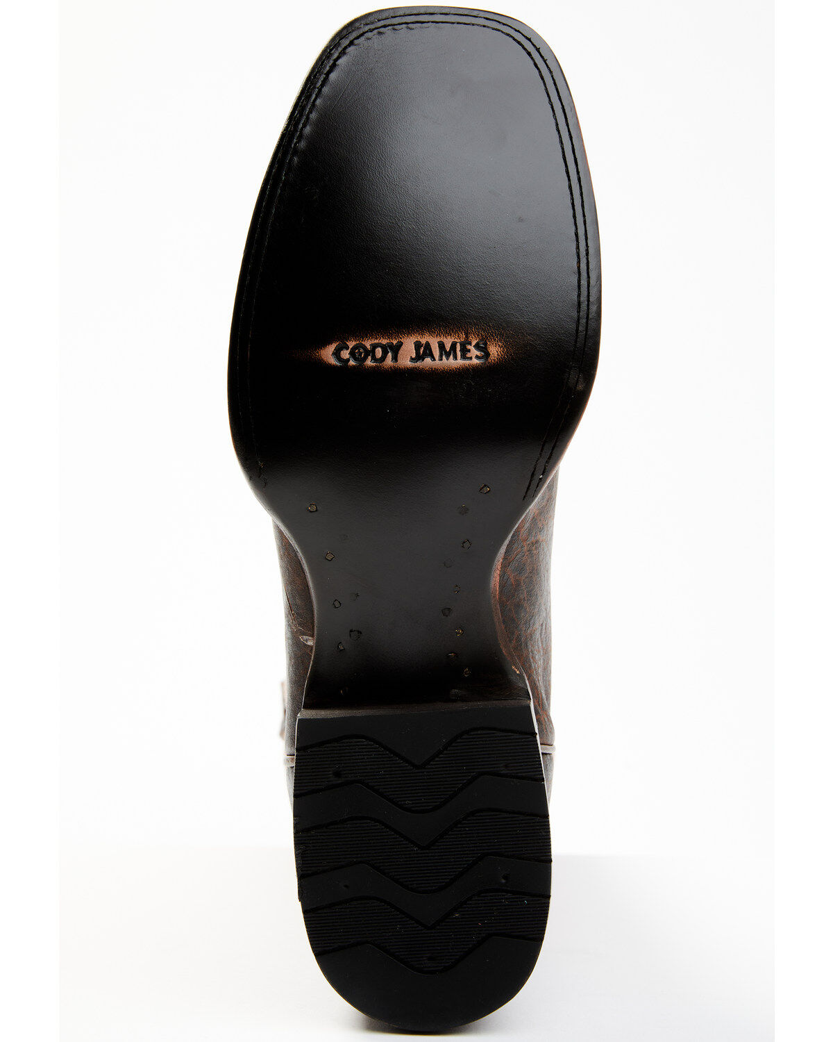 Cody James Men's Melbourne Cognac Leather Western Boots - Broad Square Toe