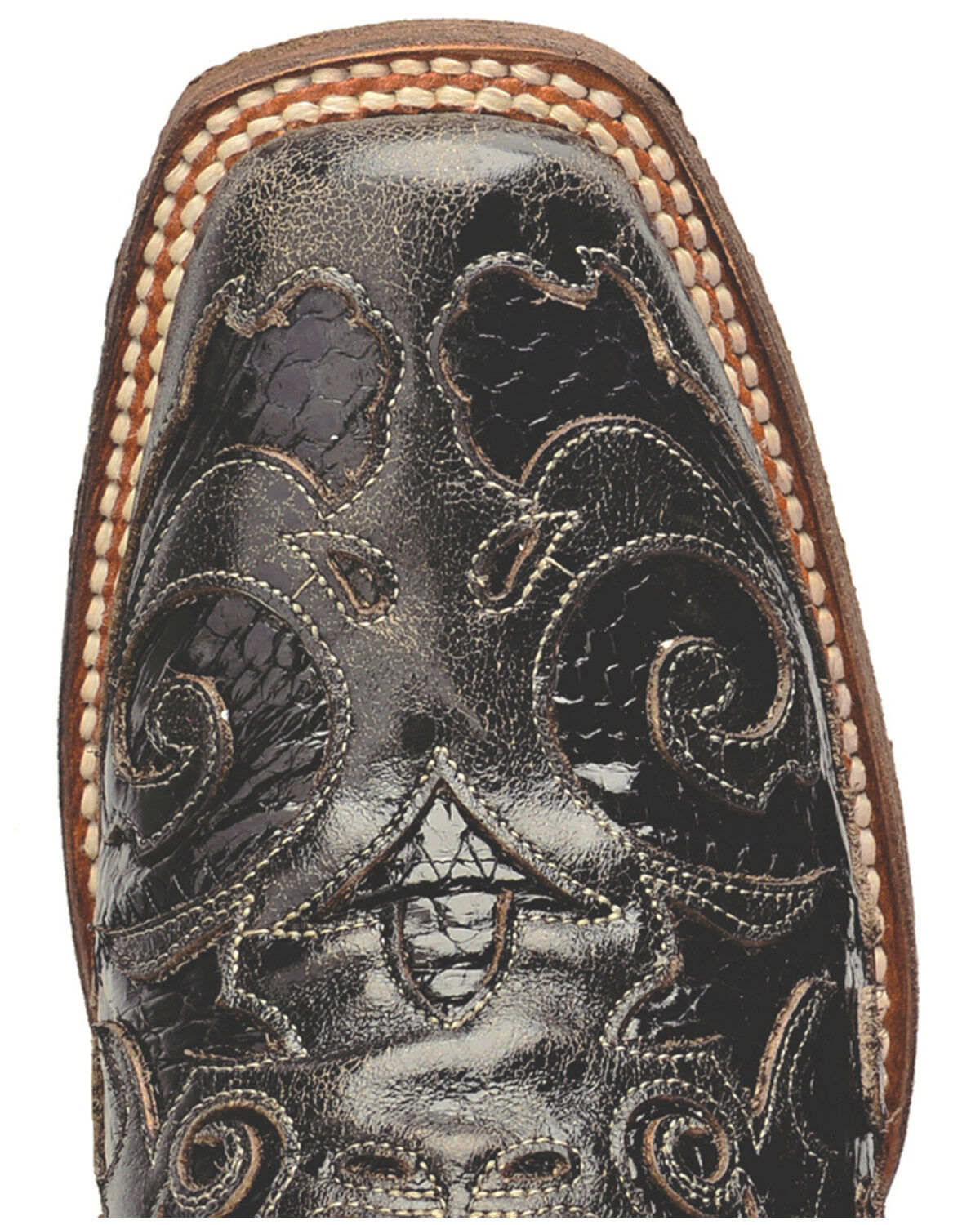 Corral Women's Vintage Python Inlay Western Boots - Square Toe