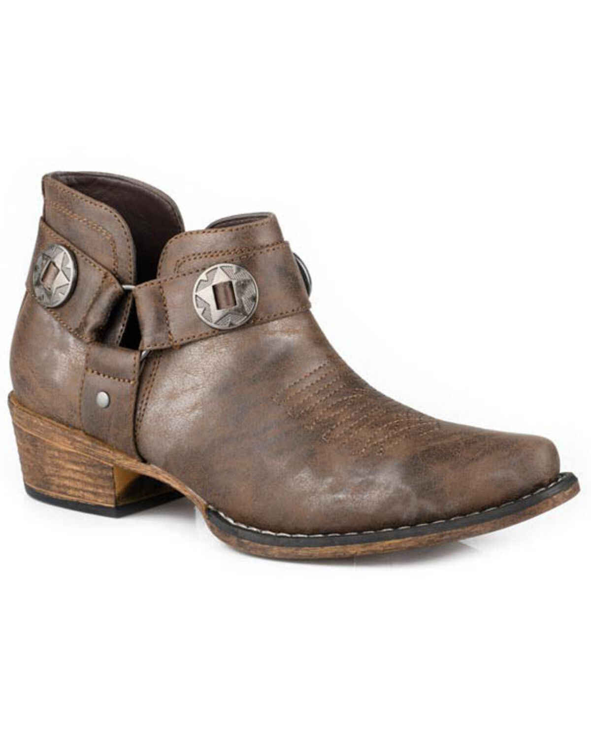 Roper Women's Ava Harness Western Booties - Snip Toe