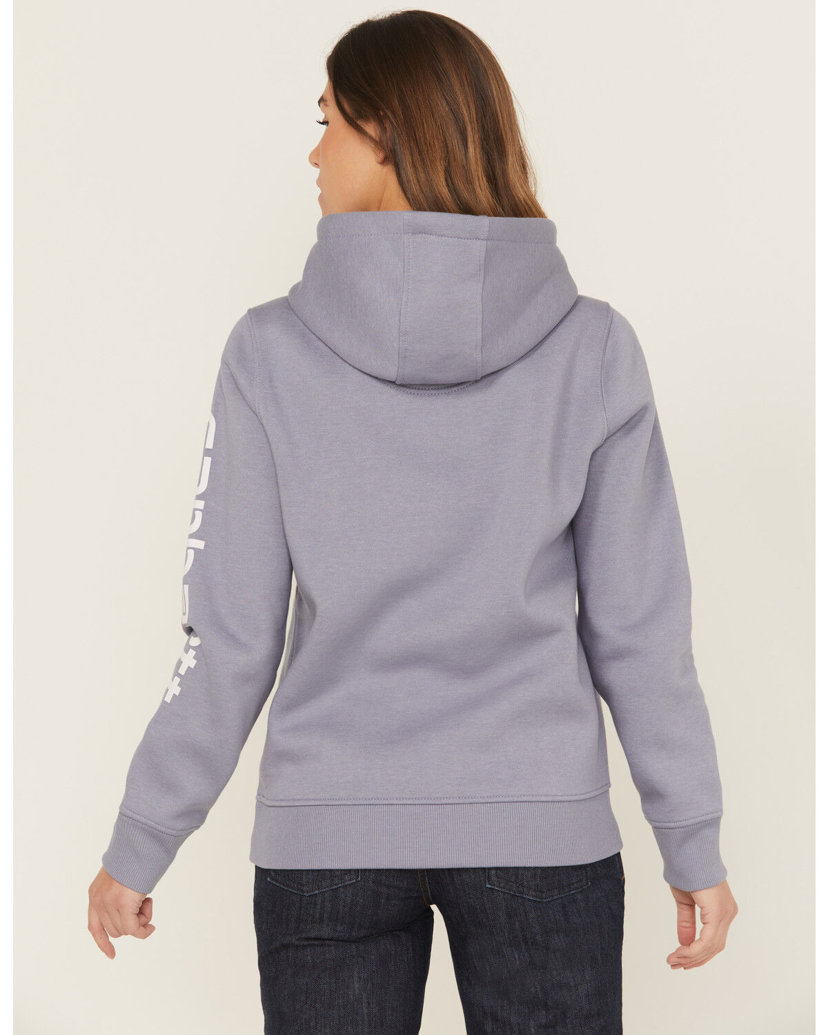 Carhartt Women's Relaxed Fit Midweight Logo Sleeve Graphic Hoodie