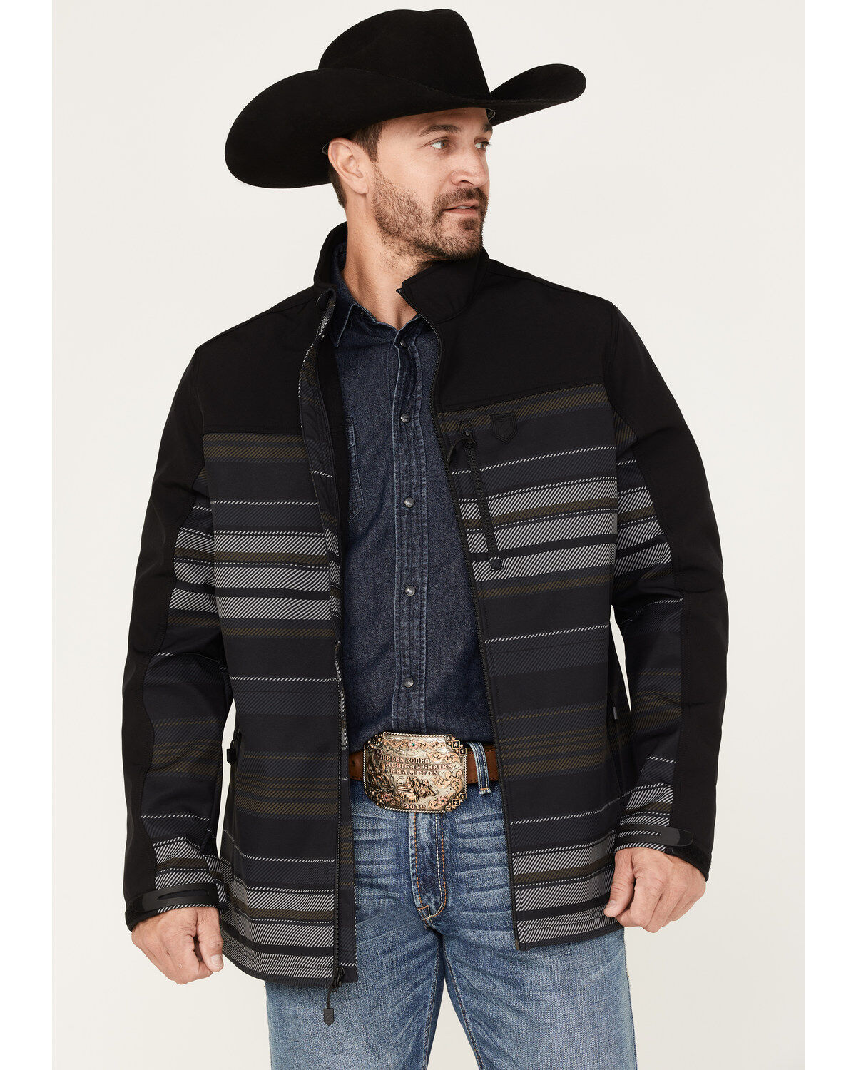 RANK 45® Men's Prescott Printed Softshell Jacket