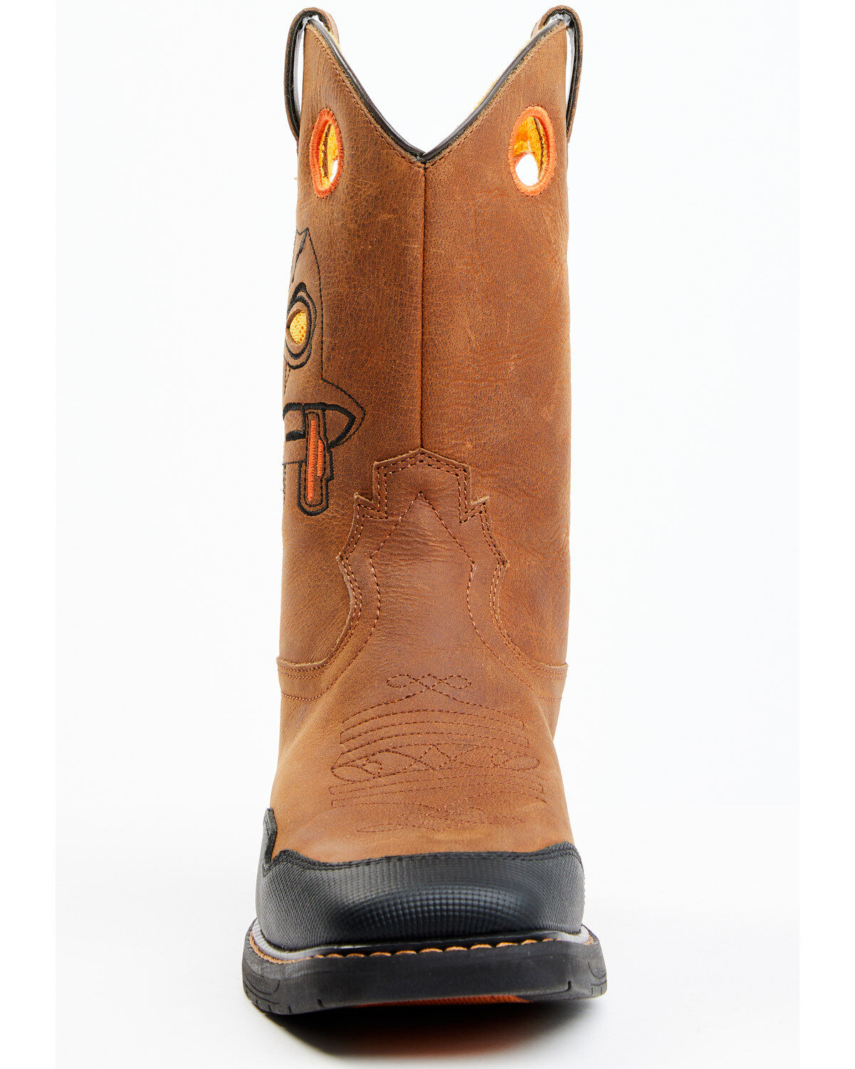 Cody James Boys' Skull Work Boots - Broad Square Toe