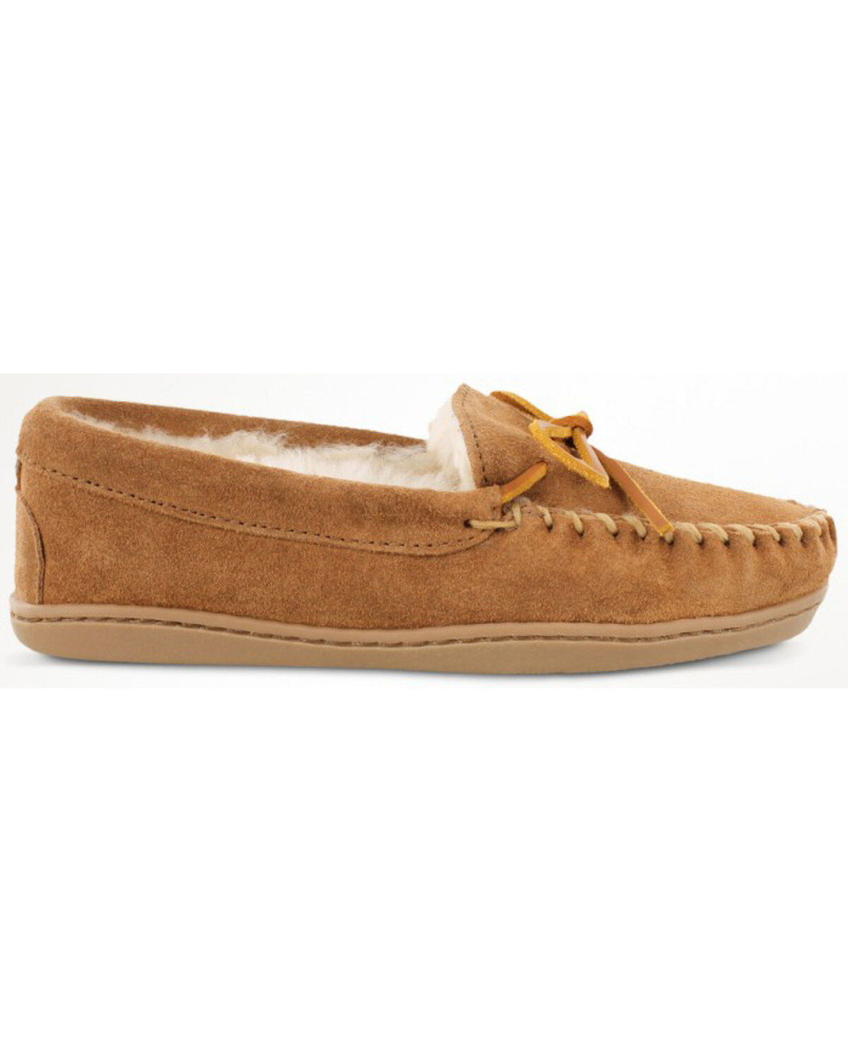 Minnetonka Women's Sheepskin Hardsole Moccasins