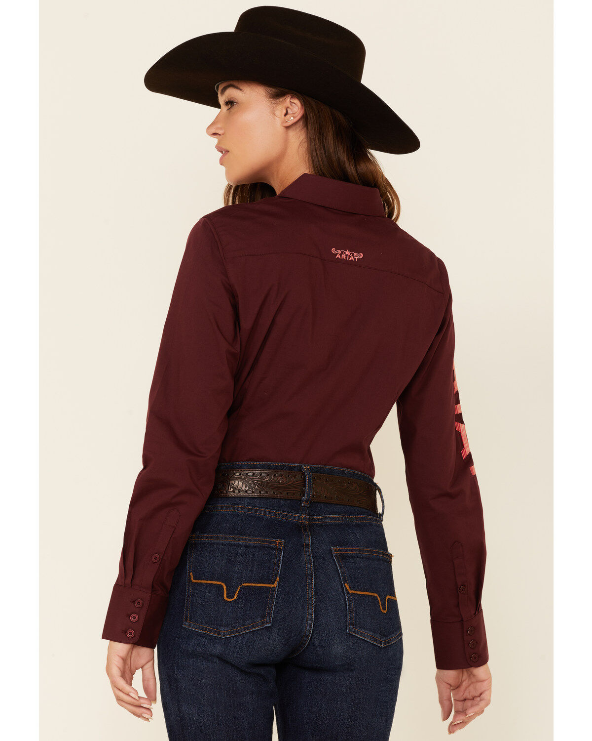 Ariat Women's Zinfandel Team Kirby Stretch Long Sleeve Button Shirt