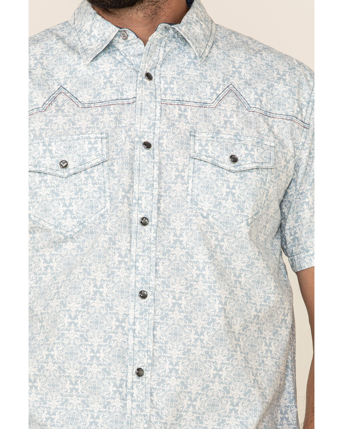 Moonshine Spirit Men's Taboo Med Print Short Sleeve Western Shirt