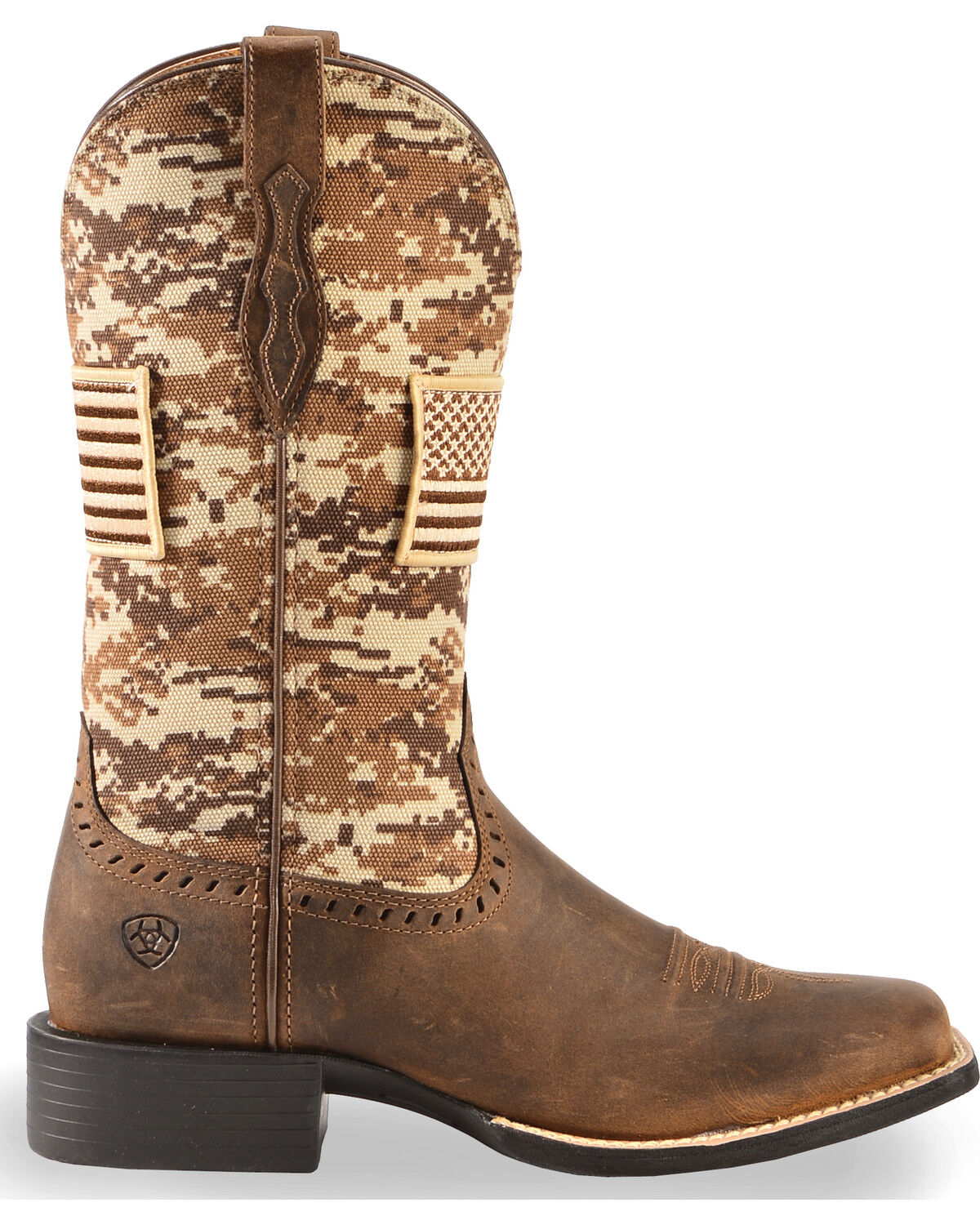 Ariat Women's Round Up Patriot Western Performance Boots - Broad Square Toe