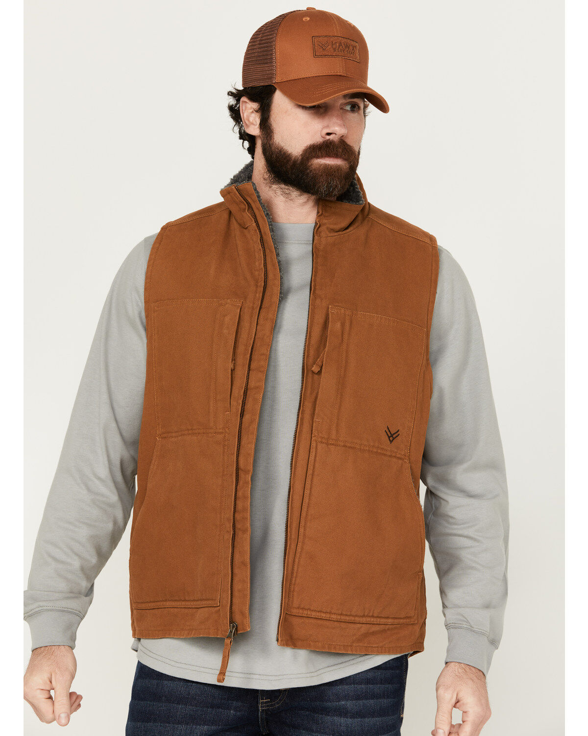 Hawx Men's Browder Weathered Duck Work Vest