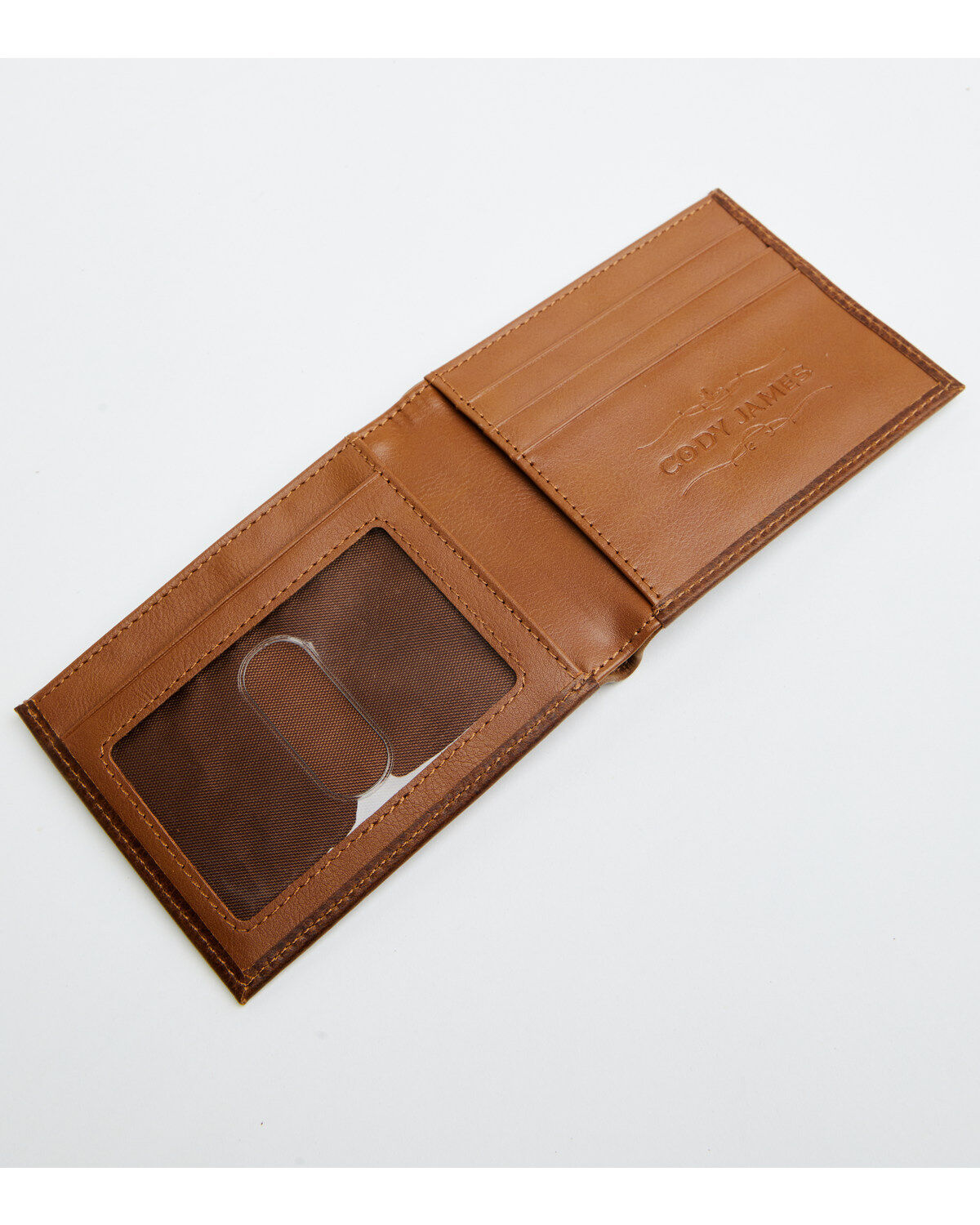 Cody James Men's Southwestern Woven Leather Bi-Fold Wallet