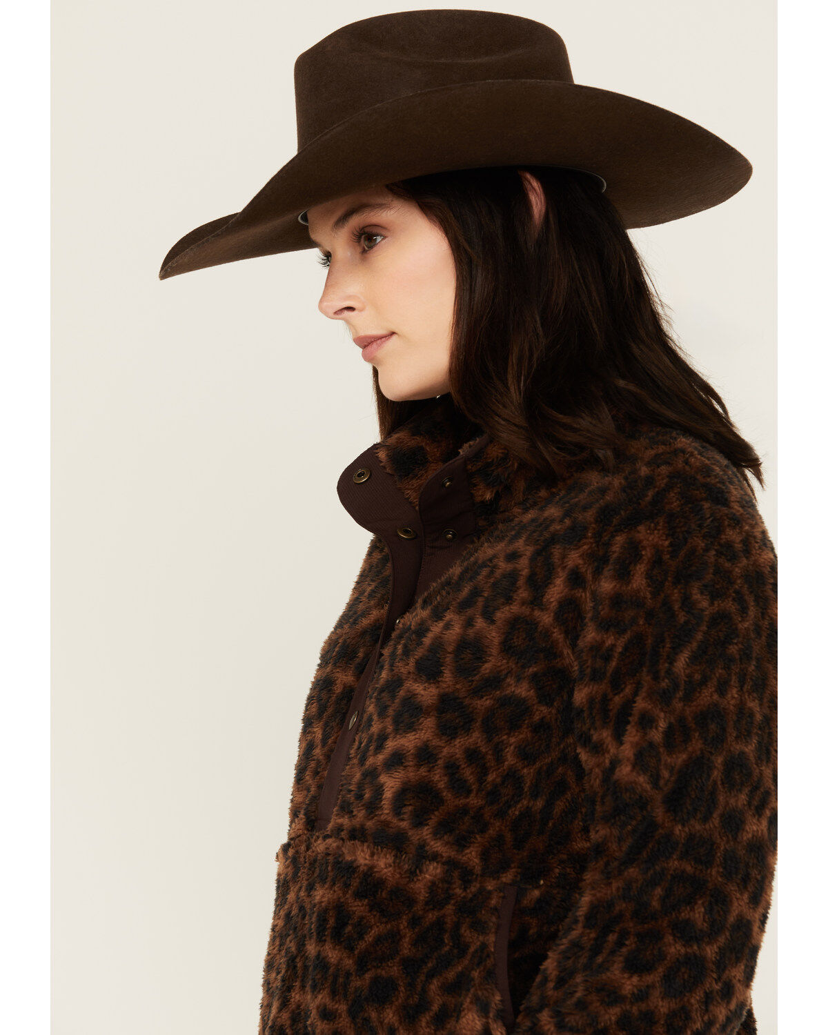 Ariat Women's Berber Leopard Print Sherpa Pullover