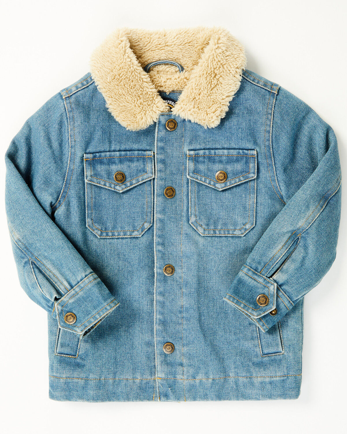 Urban Republic Toddler Boys' Sherpa Lined Denim Jacket