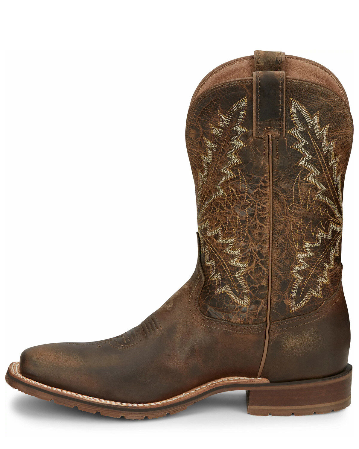 Tony Lama Men's Bowie Oak Western Boots - Broad Square Toe