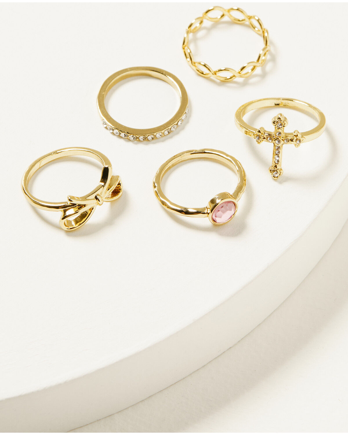 Shyanne Women's Cross Bow Ring Set - 5 Piece