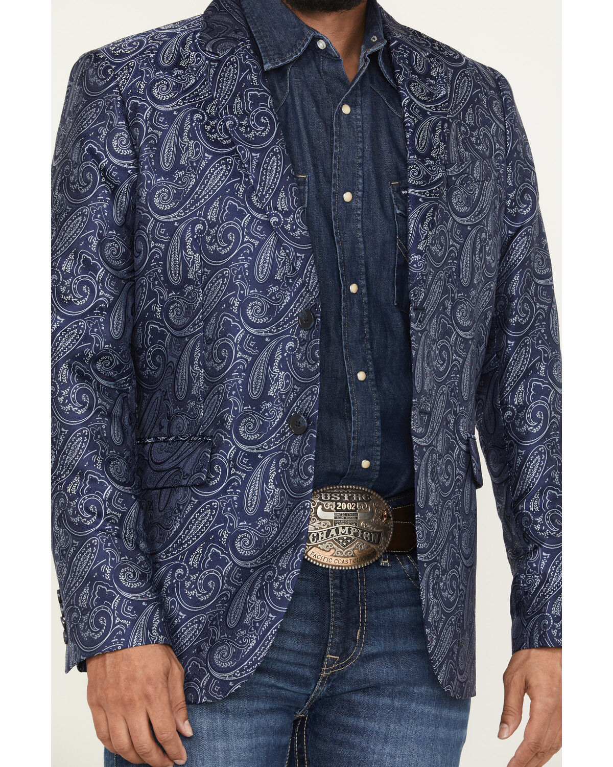 Panhandle Men's Paisley Print Slim Sportcoat