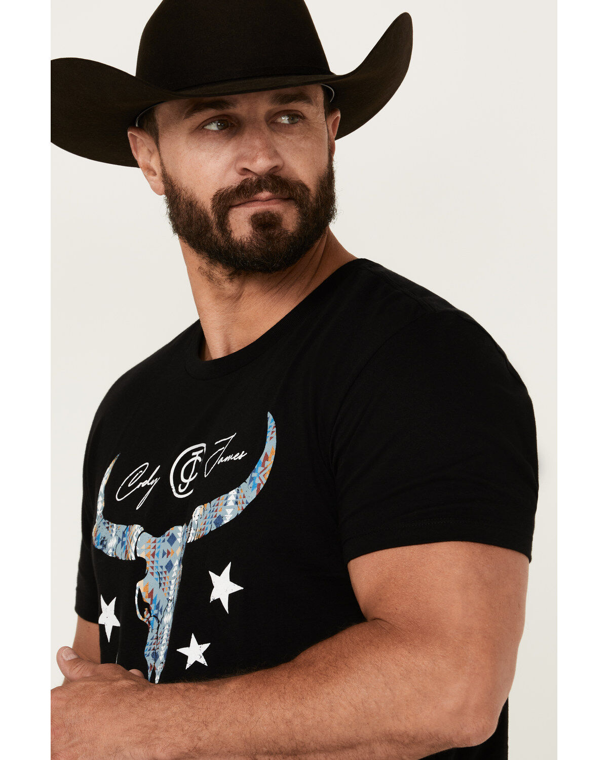 Cody James Men's Navajo Steerhead Logo Short Sleeve Graphic T-Shirt