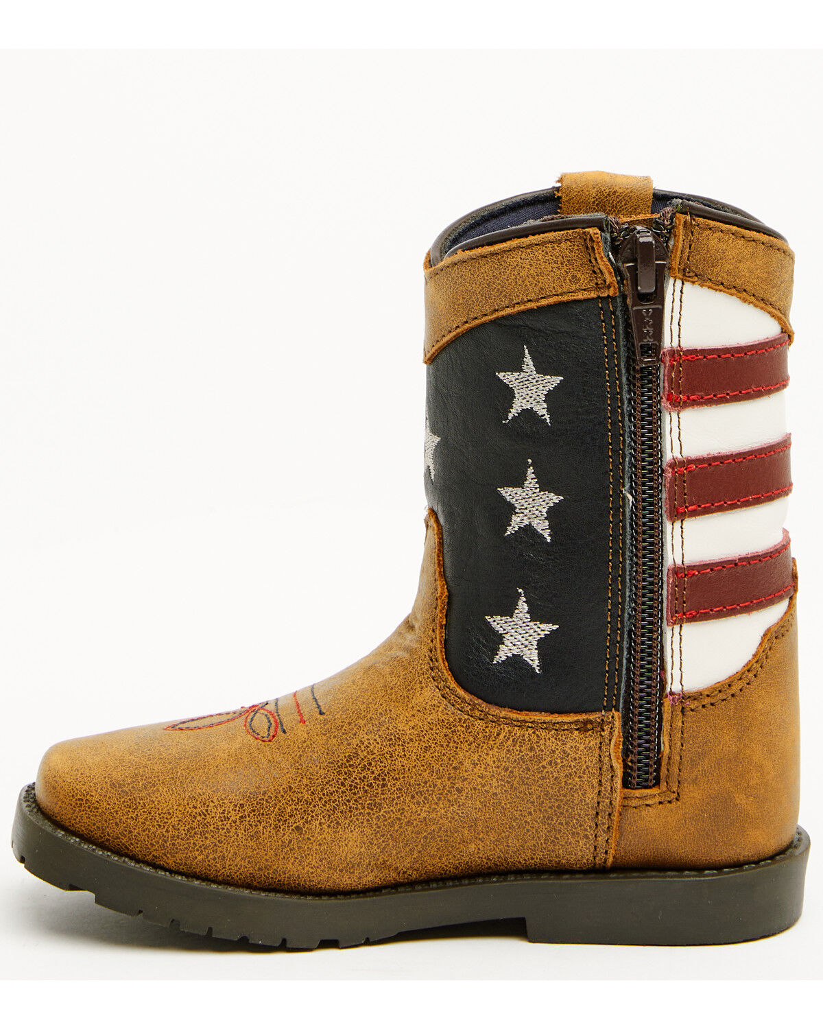 Smoky Mountain Toddler Stars and Stripes Western Boots - Square Toe
