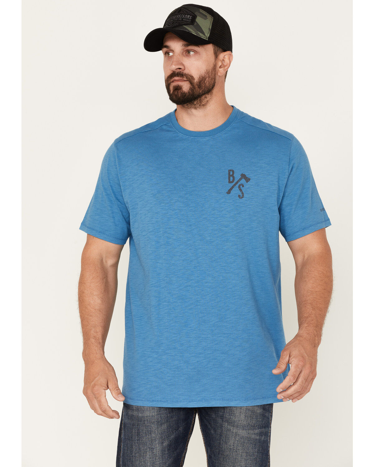 Brothers and Sons Men's Logo Graphic Short Sleeve T-Shirt