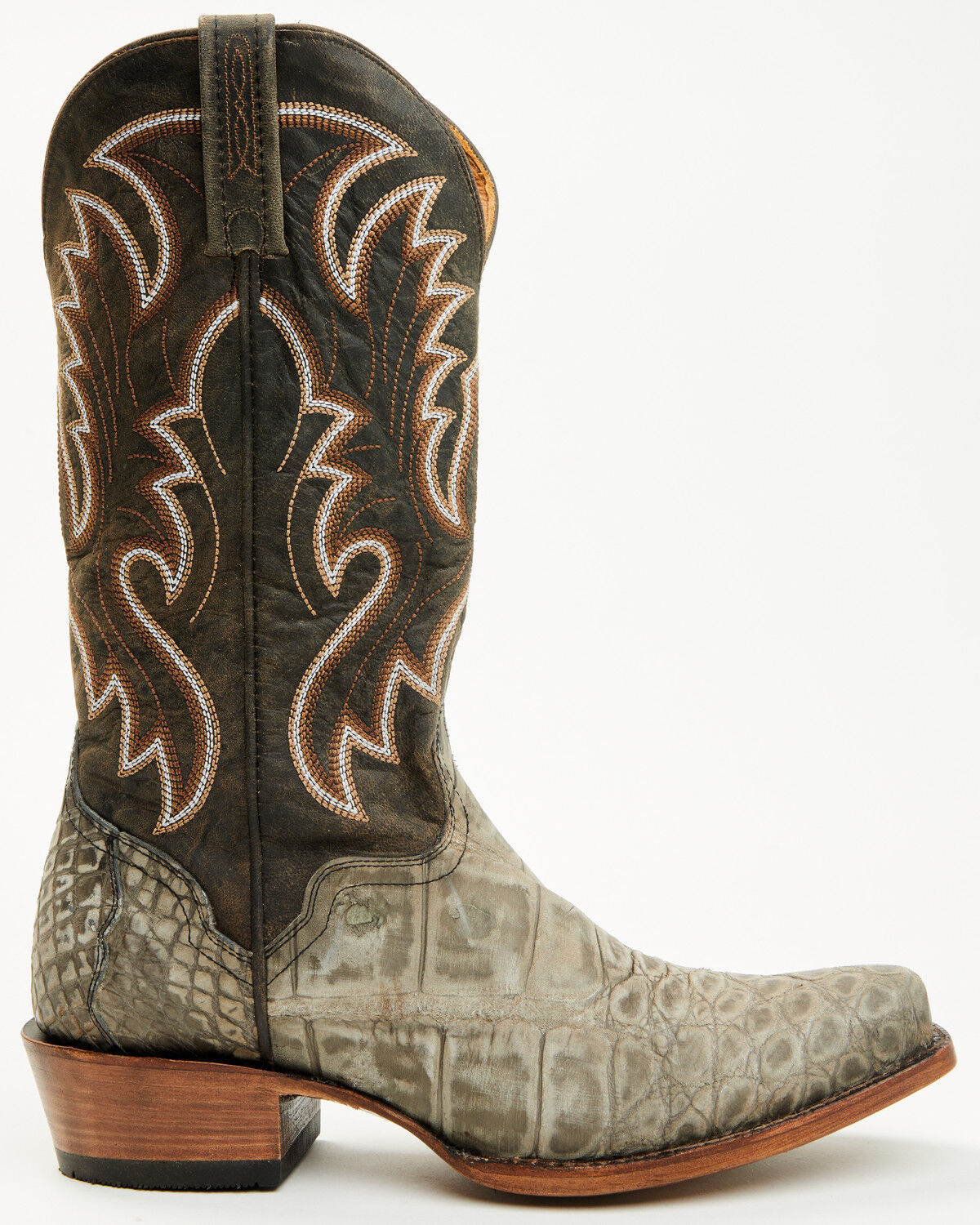El Dorado Men's Exotic Alligator Western Boots - Square Toe