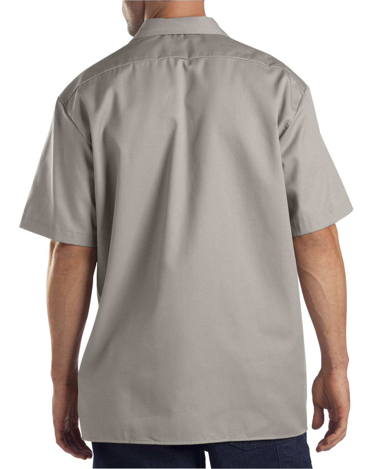 Dickies Men's Solid Short Sleeve Folded Work Shirt
