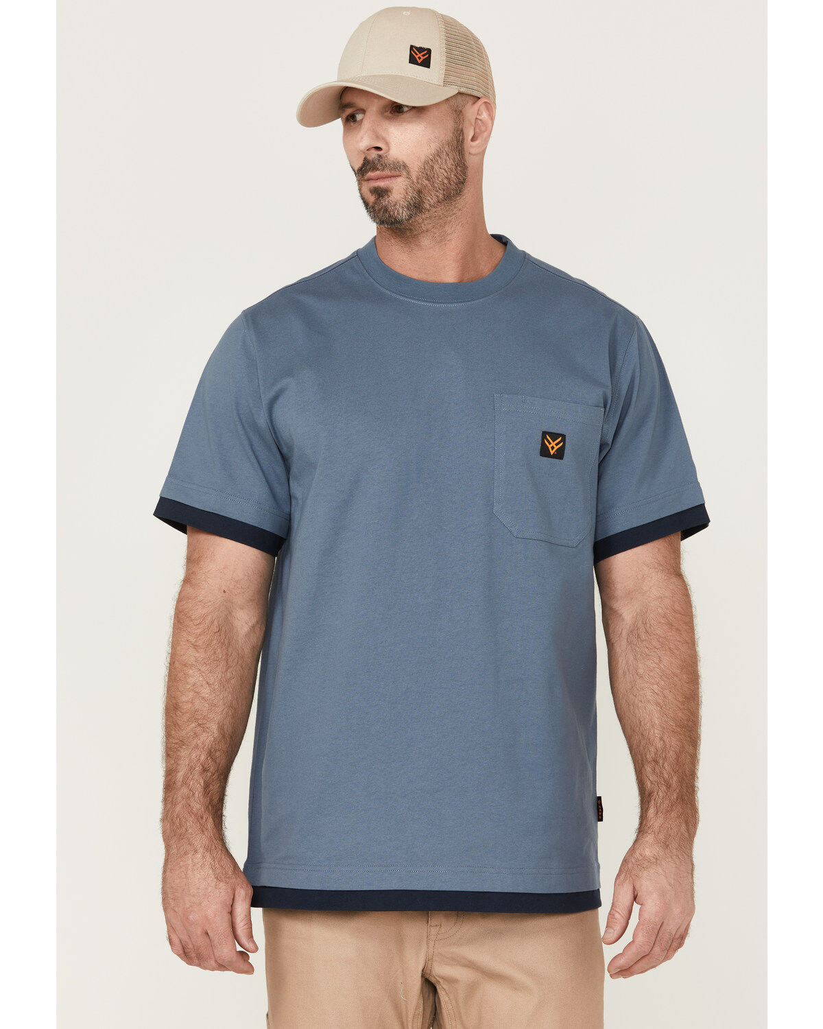 Hawx Men's Layered Work Pocket T-Shirt