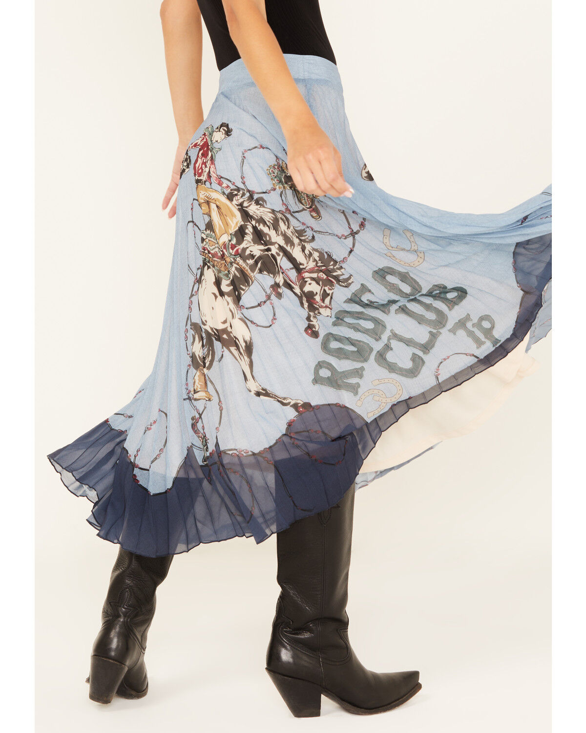 Tasha Polizzi Women's Rodeo Pleated Midi Skirt