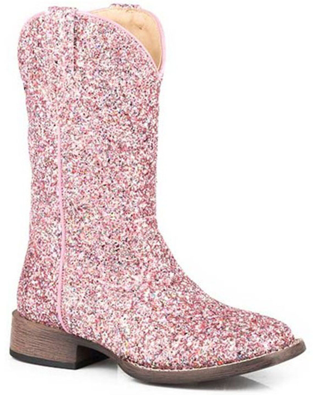 Roper Toddler Girls' Glitter Galore Western Boots - Square Toe