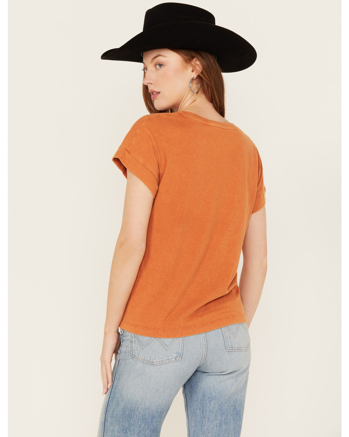 White Crow Women's Floral Steer Head Graphic Tee