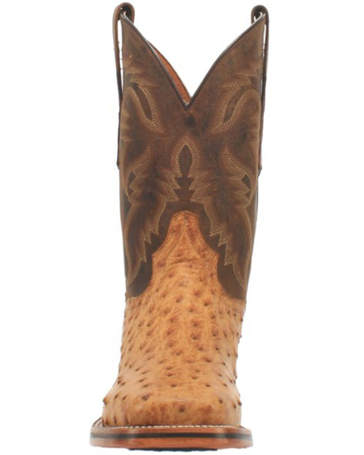 Dan Post Men's Kershaw Exotic Ostrich Skin Western Boots - Broad Square Toe