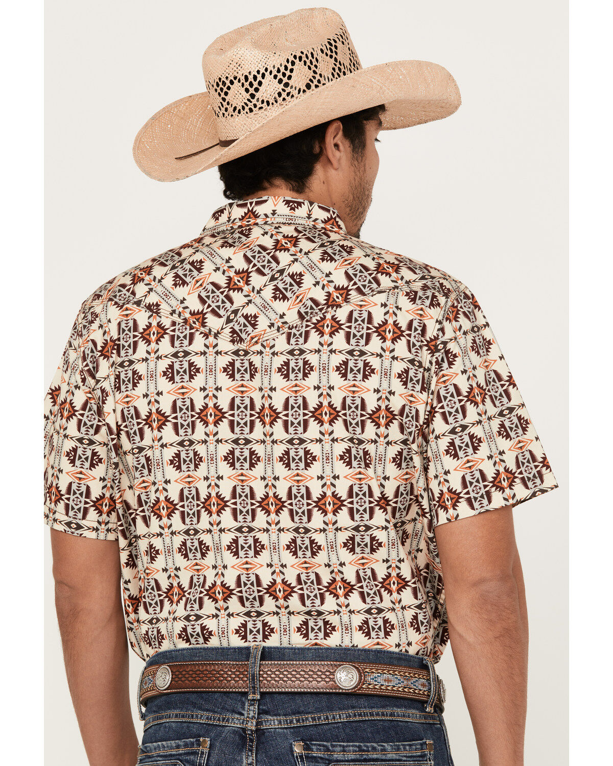 Moonshine Spirit Men's Thunder Cloud Short Sleeve Snap Western Shirt