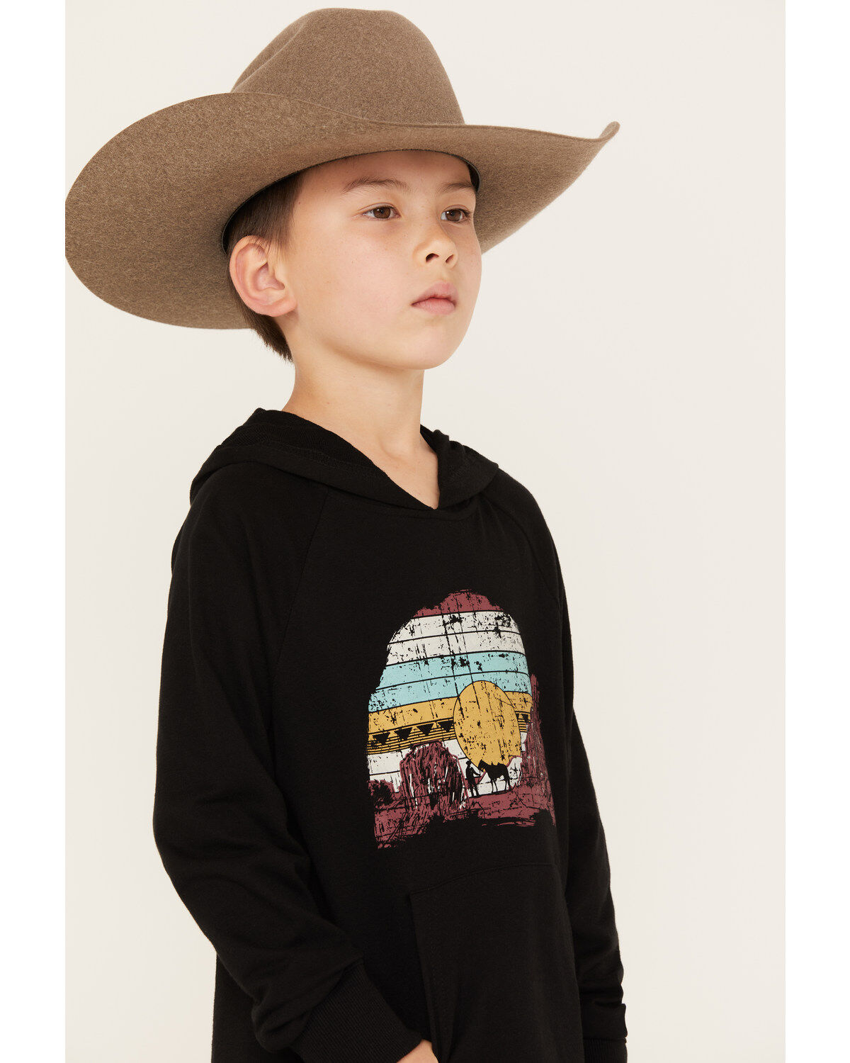 Rock & Roll Denim Boys' Sunset Graphic Hooded Sweatshirt