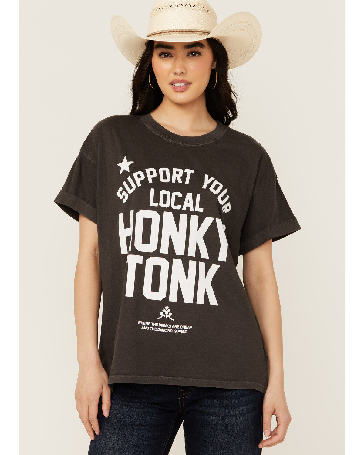Girl Dangerous Women's Honky Tonk Short Sleeve Graphic Tee