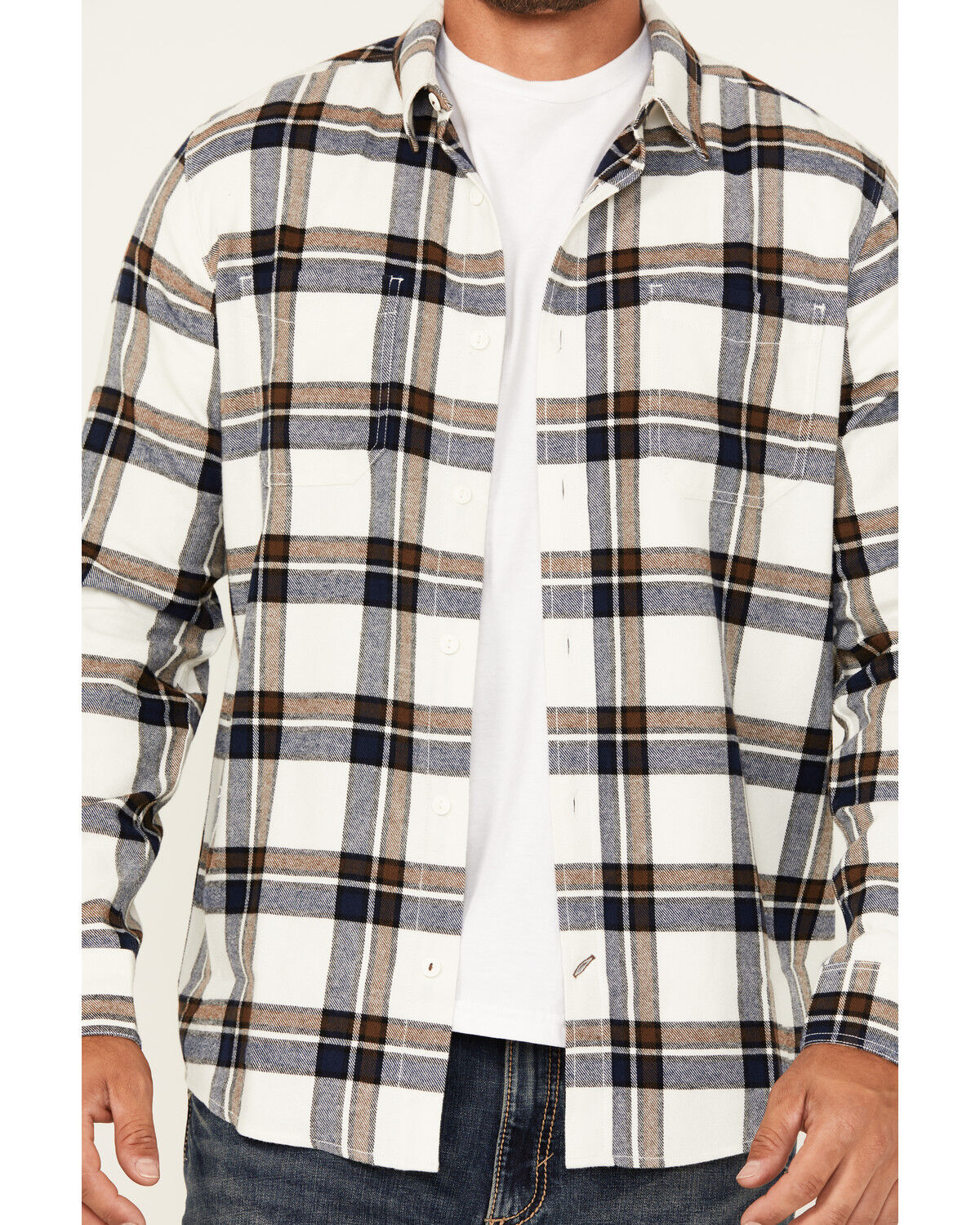 Brothers and Sons Men's Yukon Plaid Print Long Sleeve Button-Down Flannel Shirt