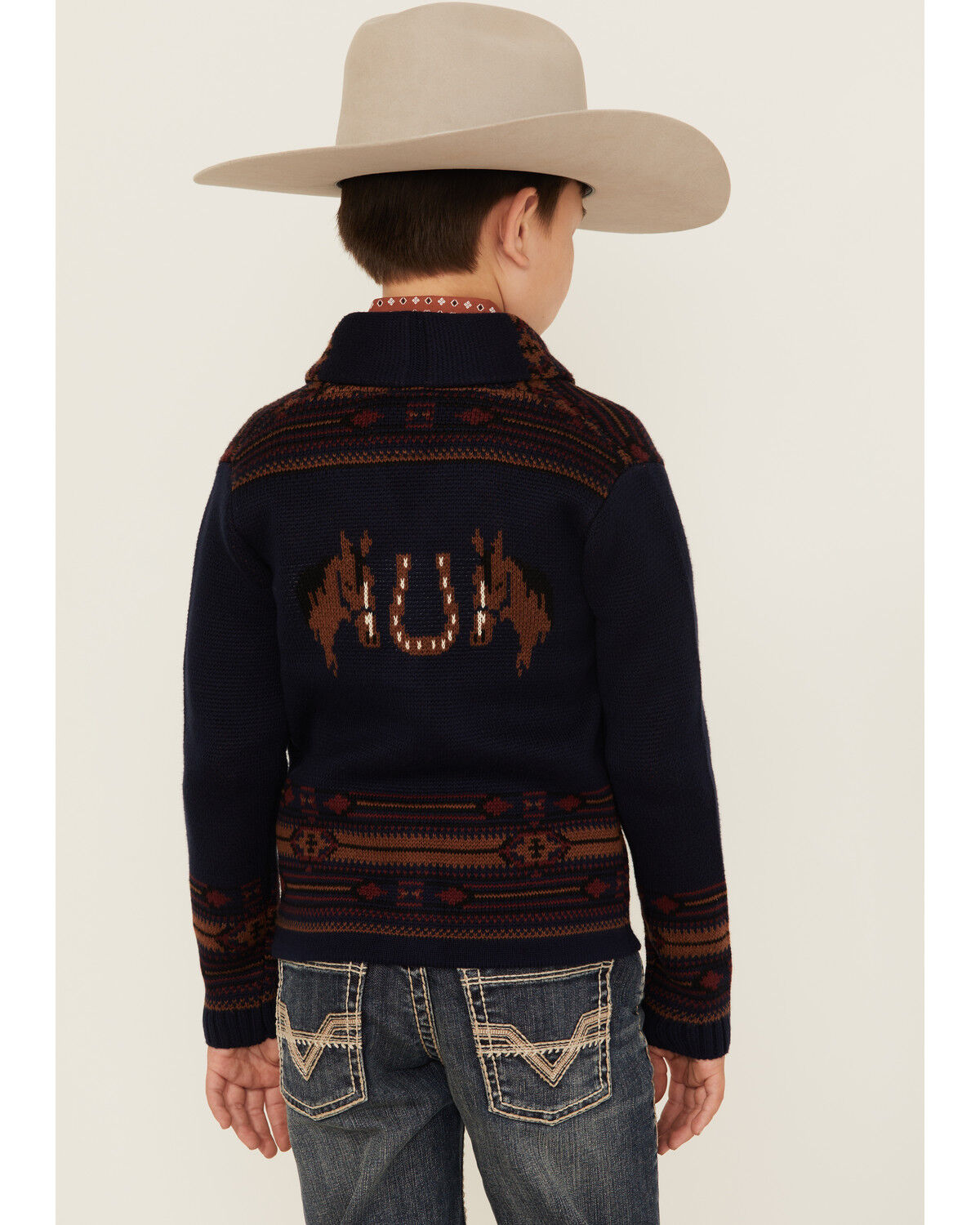 Cotton & Rye Boys' Horse Print Cardigan