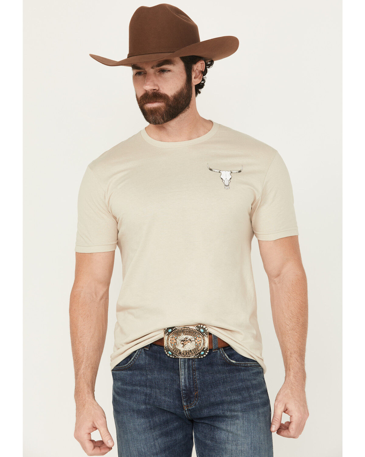 Cowboy Hardware Men's Mess With The Bull Short Sleeve Graphic T-Shirt