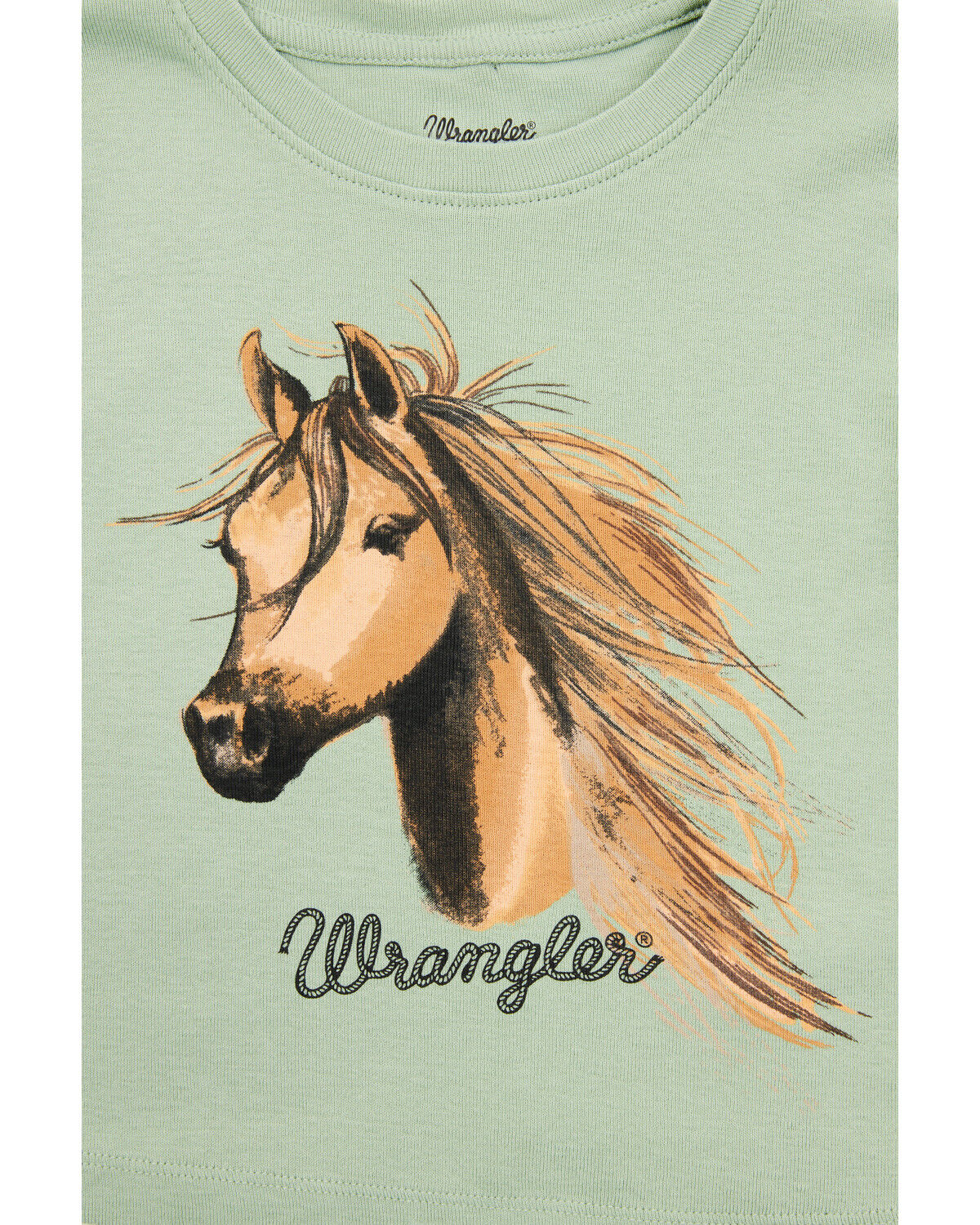 Wrangler Toddler Girls' Horse Logo Long Sleeve Graphic Shirt