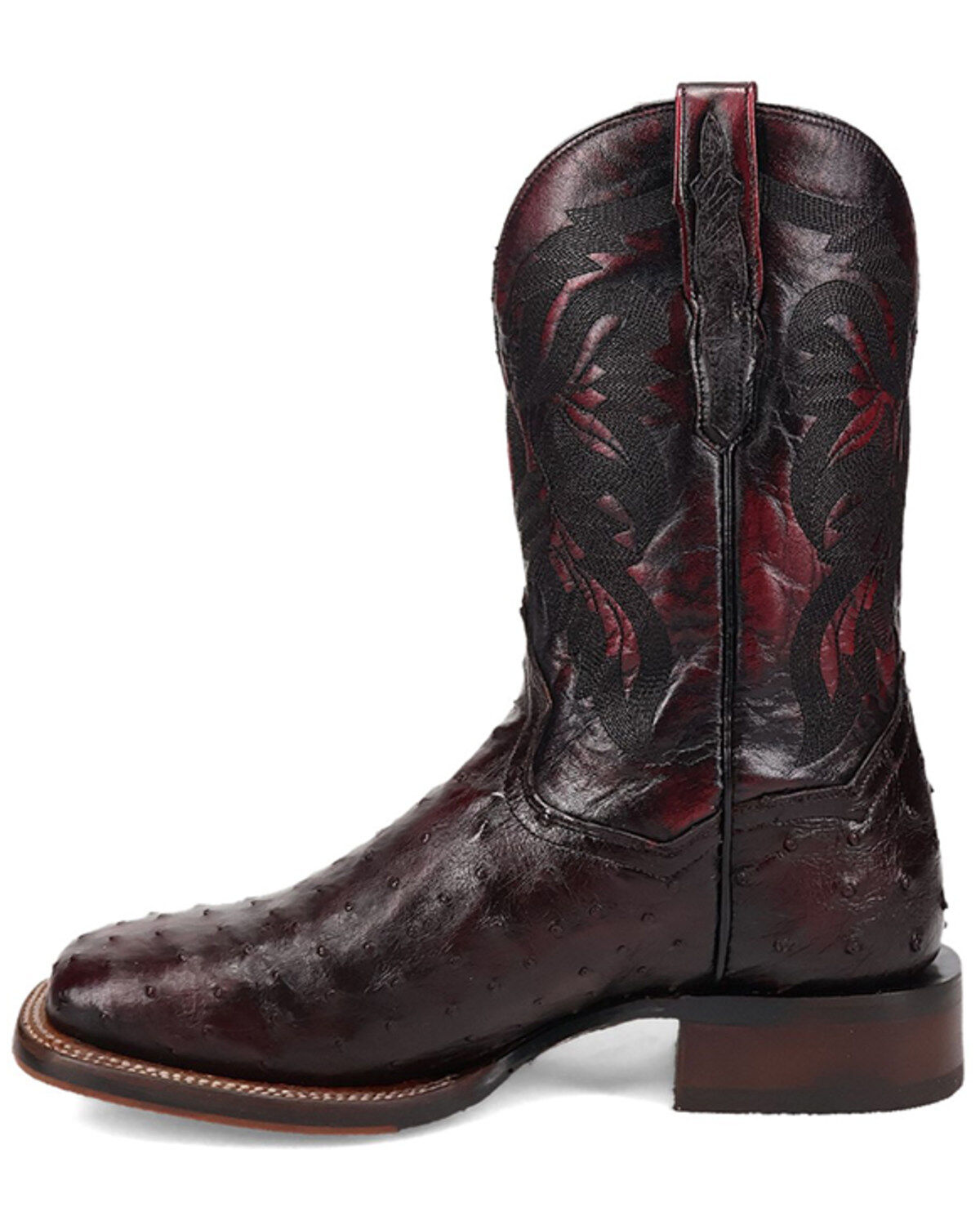 Dan Post Men's Alamosa Exotic Ostrich Western Boots - Broad Square Toe
