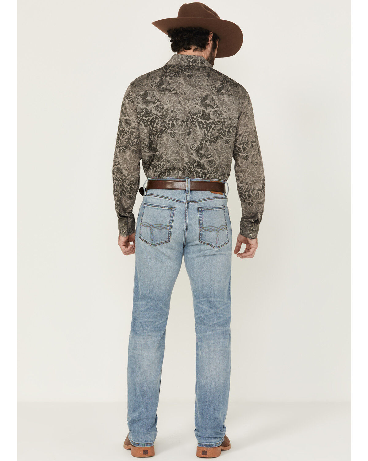 Blue Ranchwear Men's Banner Medium Wash Slim Bootcut Stretch Denim Jeans