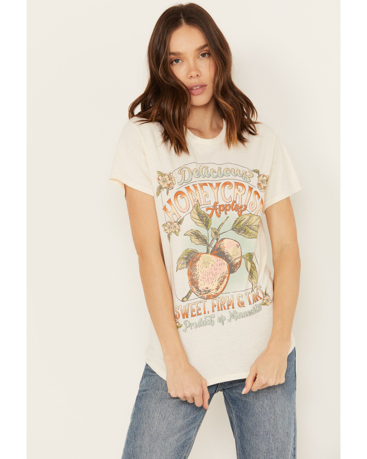 Youth in Revolt Women's Honeycrisp Apples Short Sleeve Graphic Tee