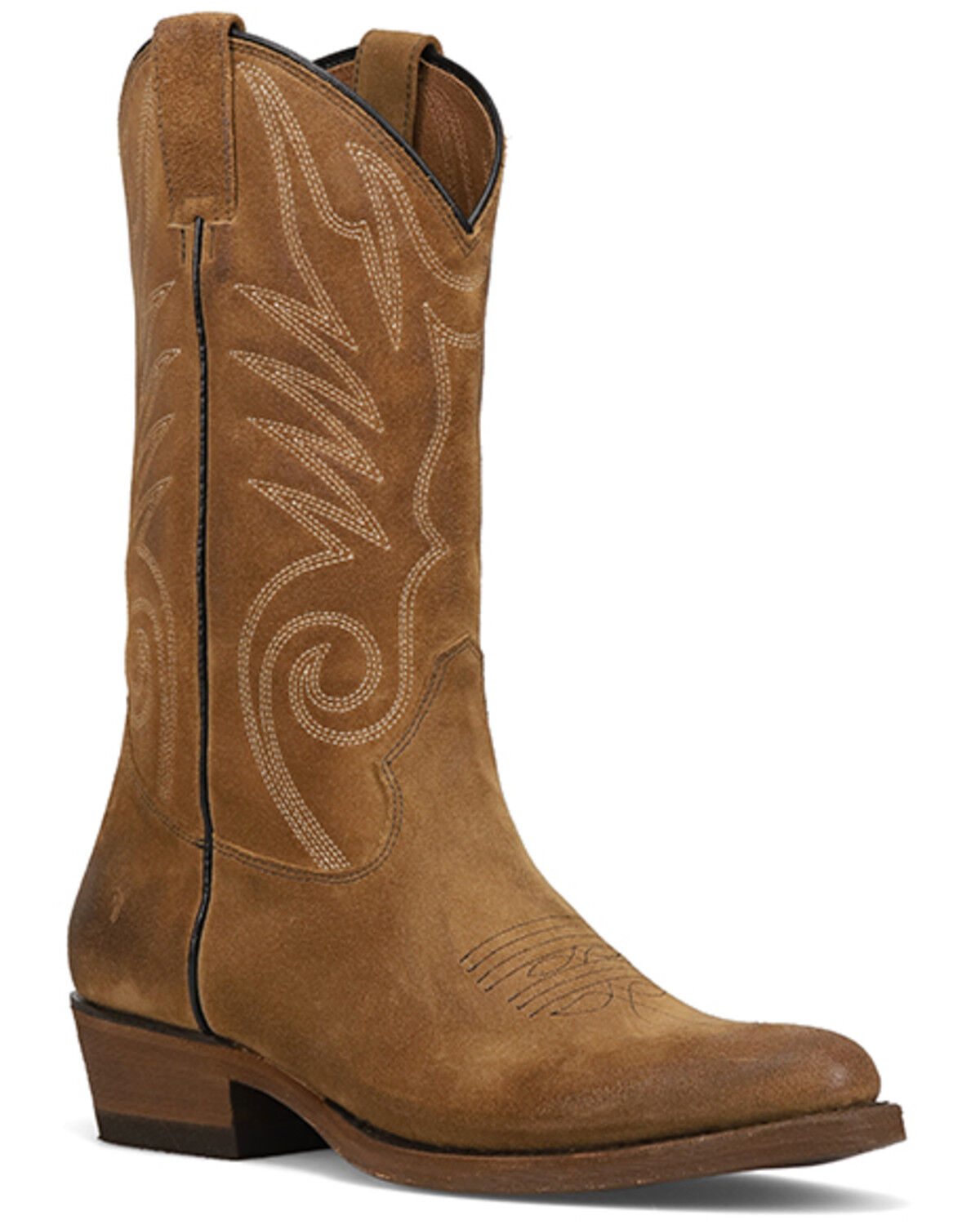 Frye Men's Grady Suede Short Western Boots - Round Toe