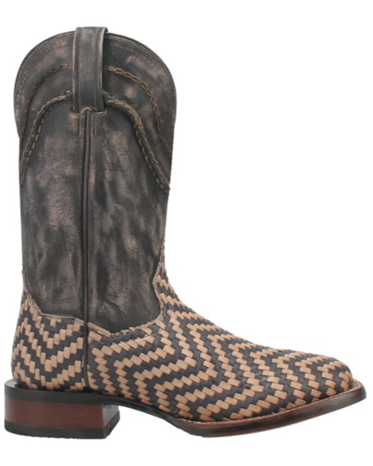 Dan Post Men's Keaton Basket Weave Performance Western Boots - Broad Square Toe