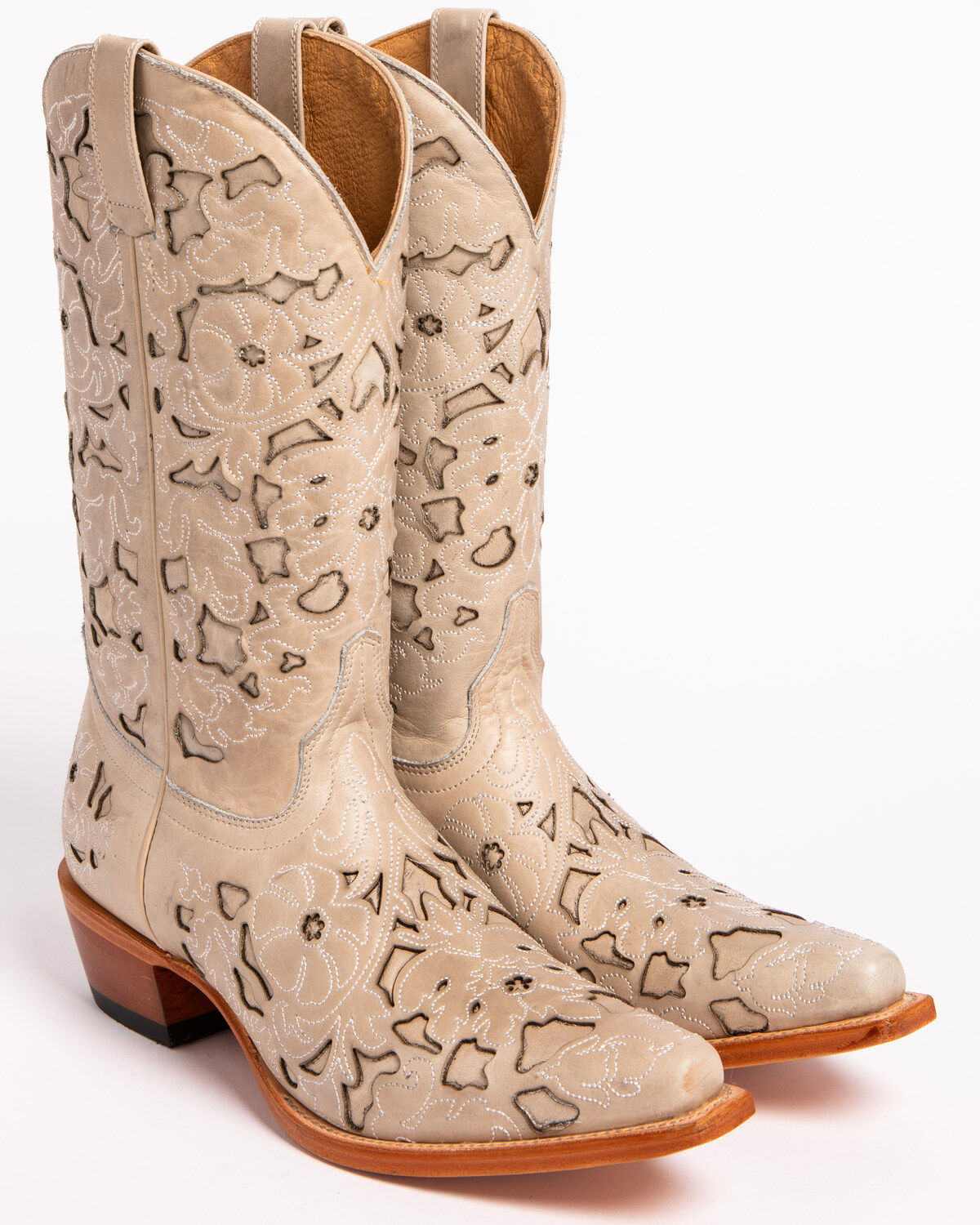 Shyanne Women's Laser Cut Western Boots - Snip Toe