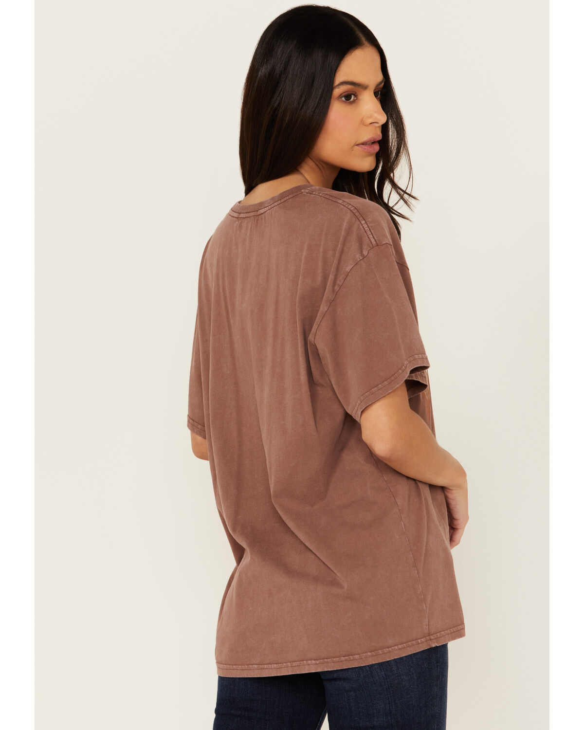 Rock & Roll Denim Women's Whiskey Rhinestone Short Sleeve Graphic Tee