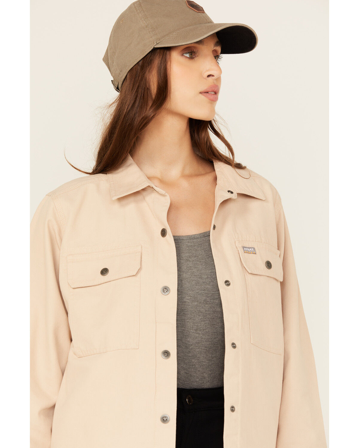 Ariat Women's Rebar Cropped Woven Work Shirt