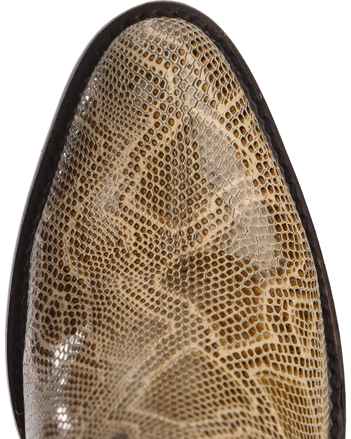 Liberty Black Women's Breton Snake Print Booties - Round Toe