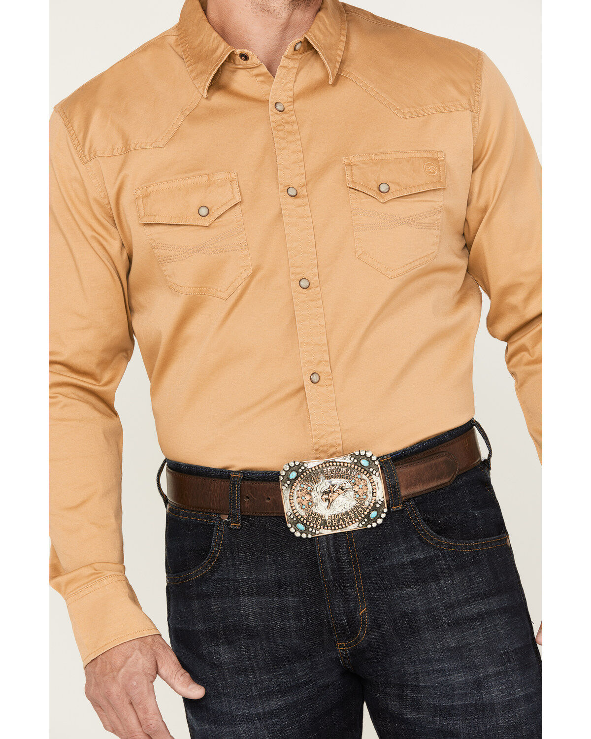 Blue Ranchwear Men's Twill Long Sleeve Snap Shirt