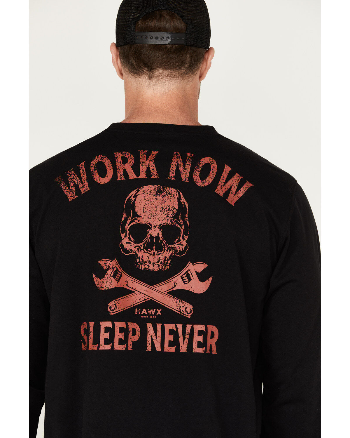 Hawx Men's Never Sleep Long Sleeve Graphic T-Shirt