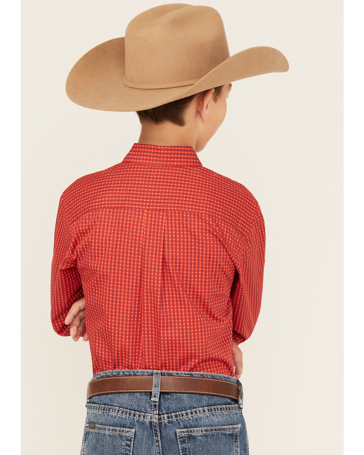 Cinch Boys' Geo Print Long Sleeve Button-Down Western Shirt